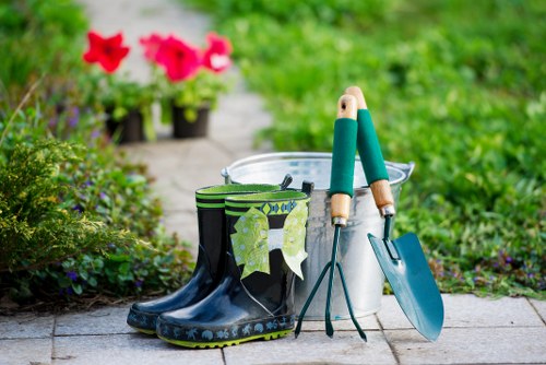 Professional patio washing service improving a West Ealing garden patio